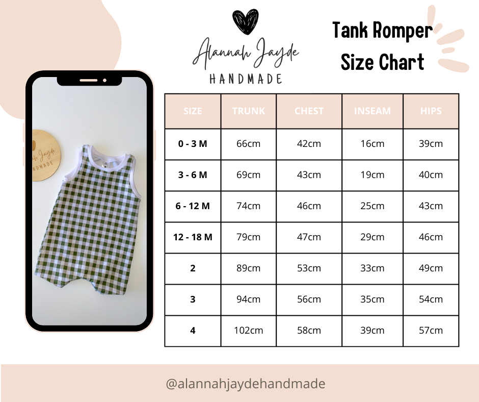 Tank Romper - Honey Dots - 18-24m