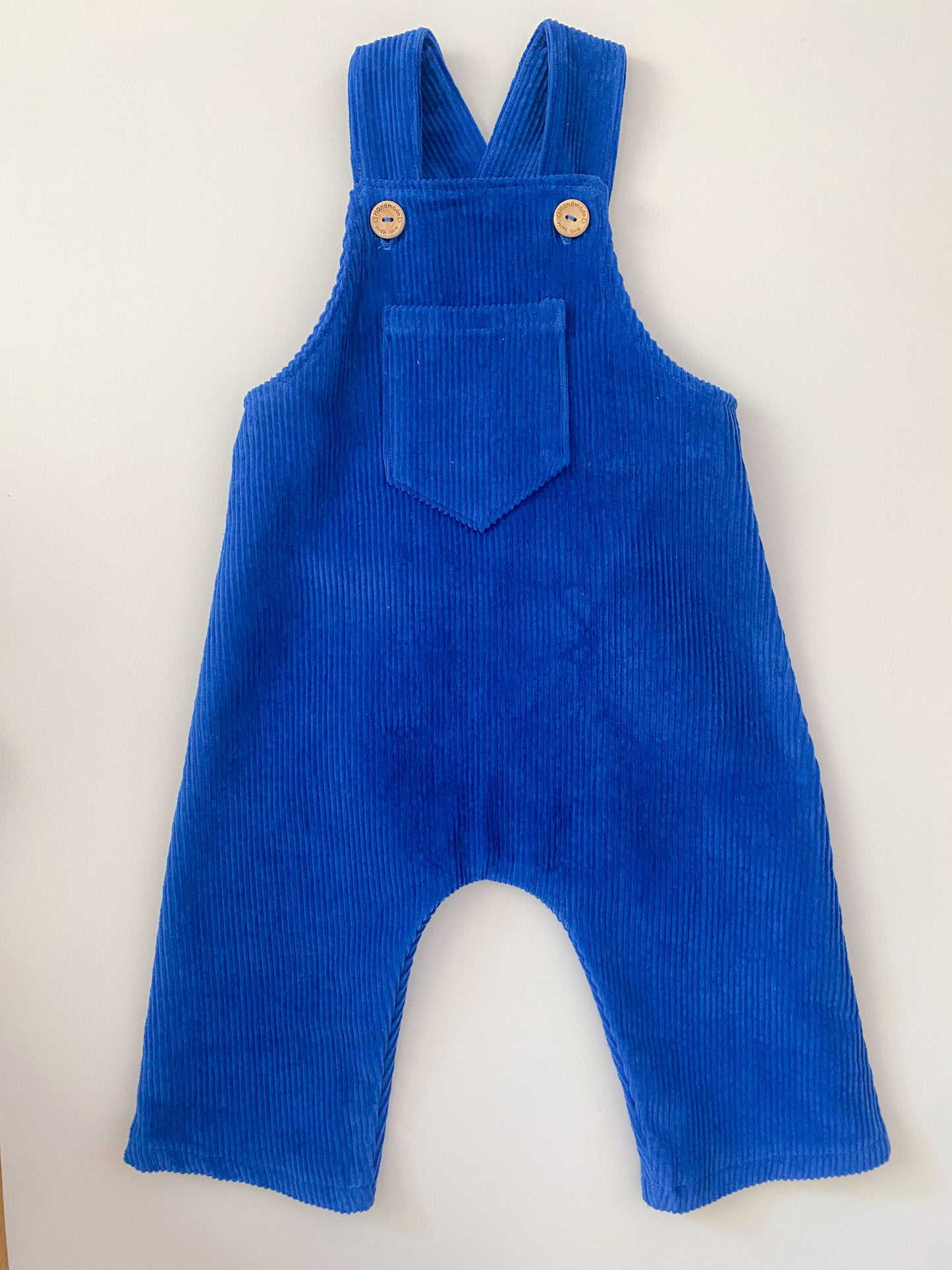 Cord Overalls - Cobalt Blue
