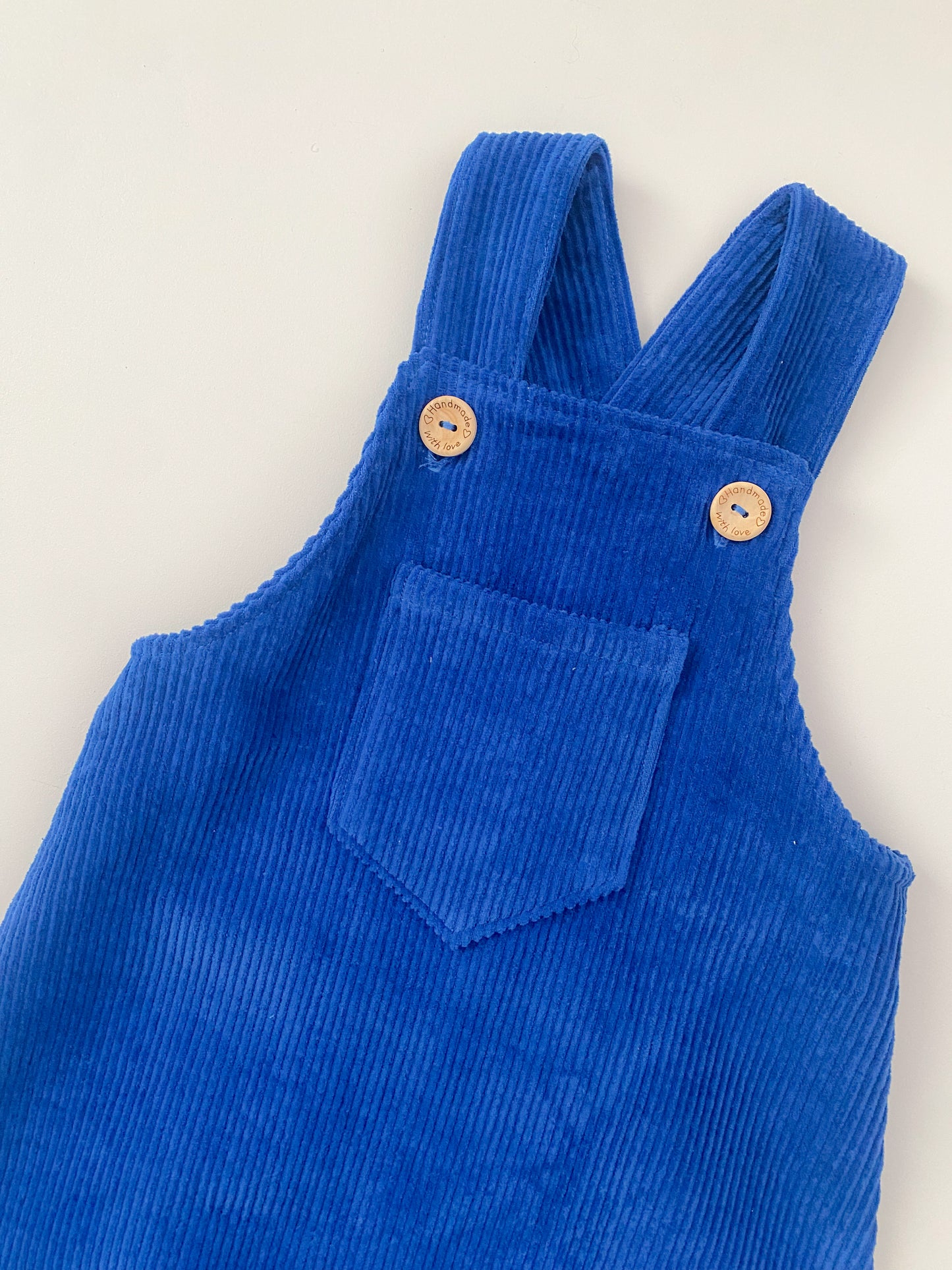Cord Overalls - Cobalt Blue