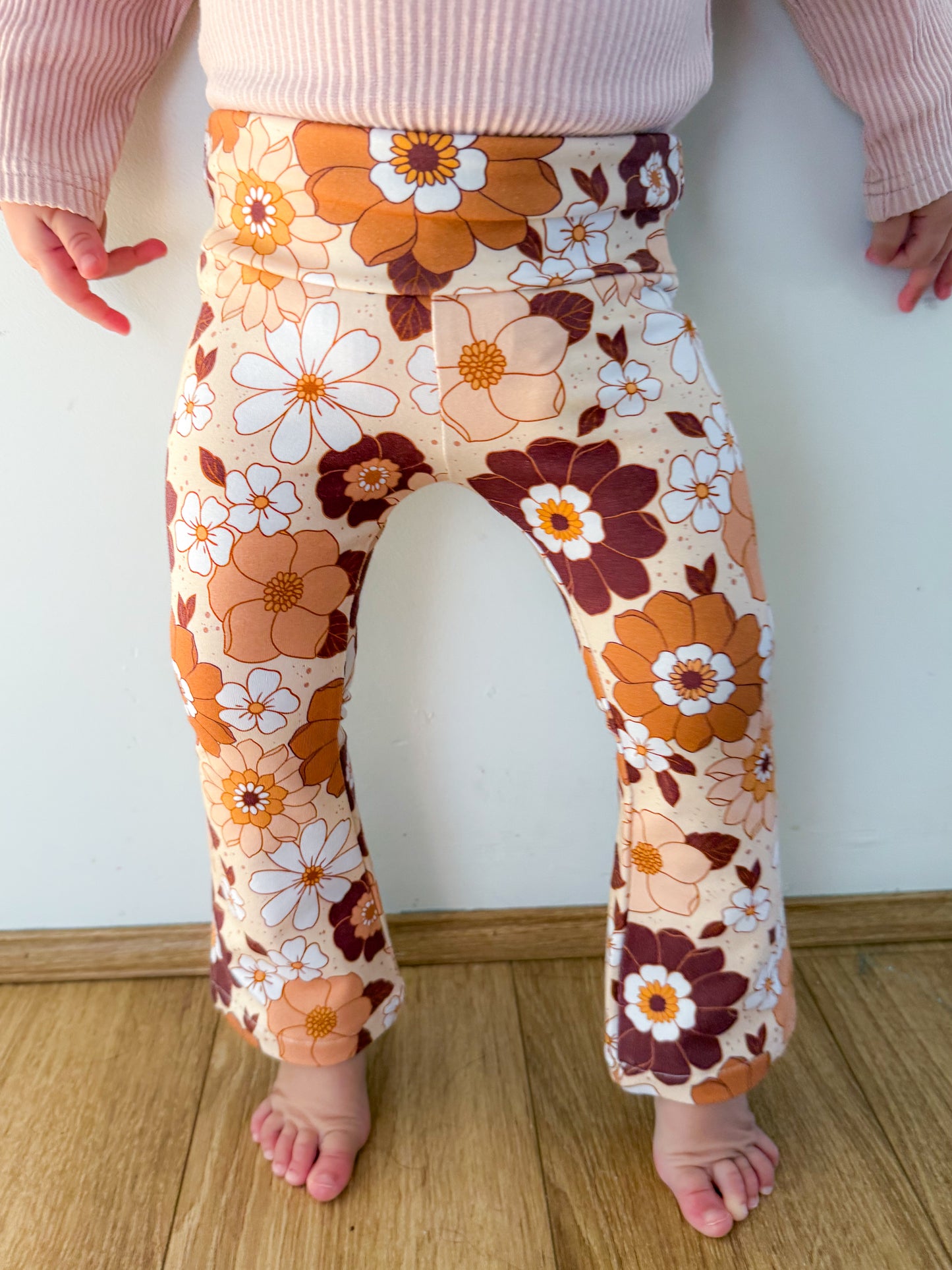 Flares - Brown Floral