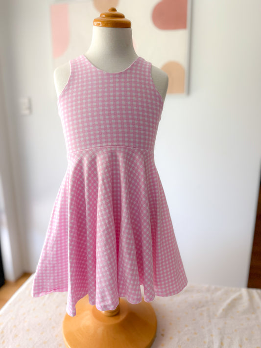 Indy Dress - Pink Gingham